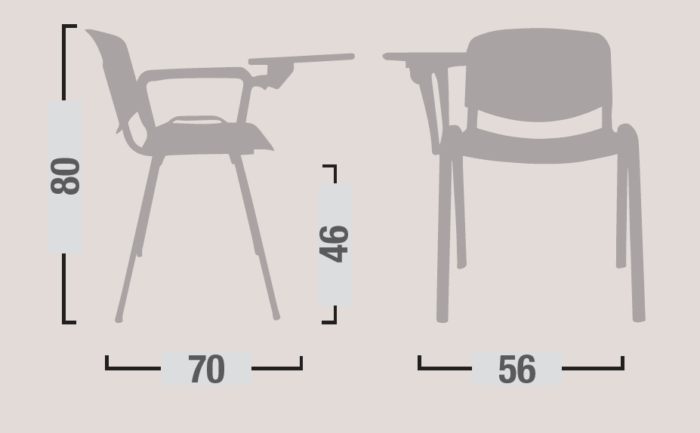 Seduta 6000 con Bracciolo e Scrittoio - immagine 2
