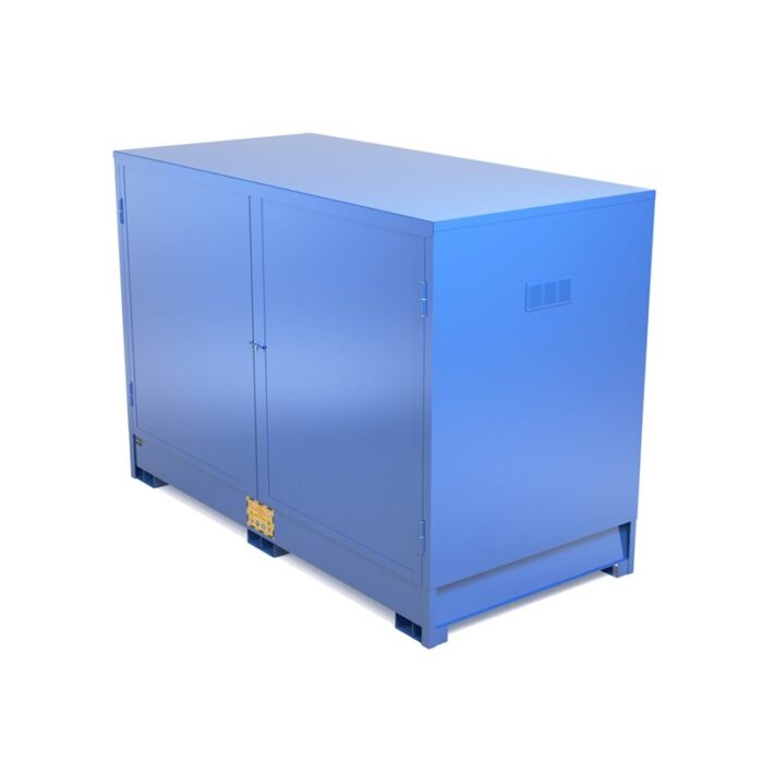 Armadio con Vasca di Raccolta per 8 Fusti da 200L - immagine 1