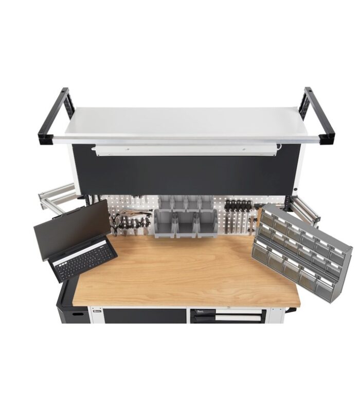 Banco da Lavoro con Pensili, Cassetti e Bracci - immagine 3