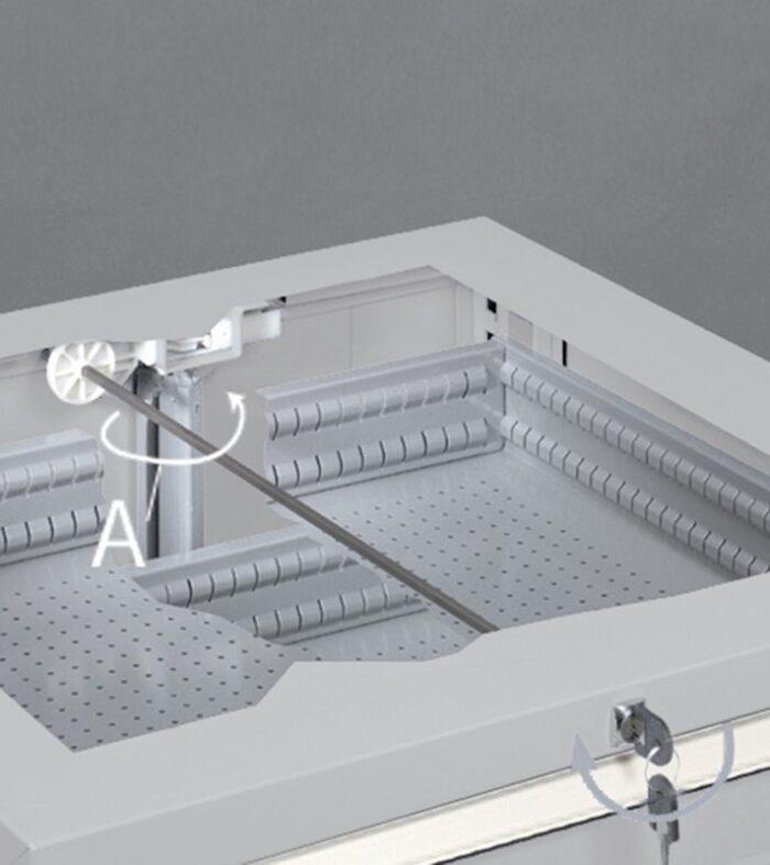 Banco da Lavoro 2m con 3 Cassetti e Parete - immagine 14
