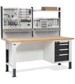 Banco da Lavoro con 4 Cassetti e Parete - immagine 5