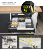 Banco da Lavoro con 4 Cassetti e Parete - immagine 12