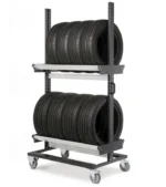 Carrello Scaffale Porta Pneumatici in Acciaio