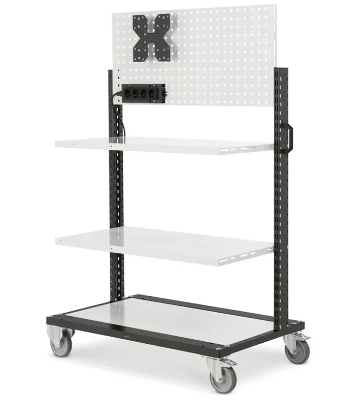 Carrello con Ruote e 2 Piani + Parete - immagine 1