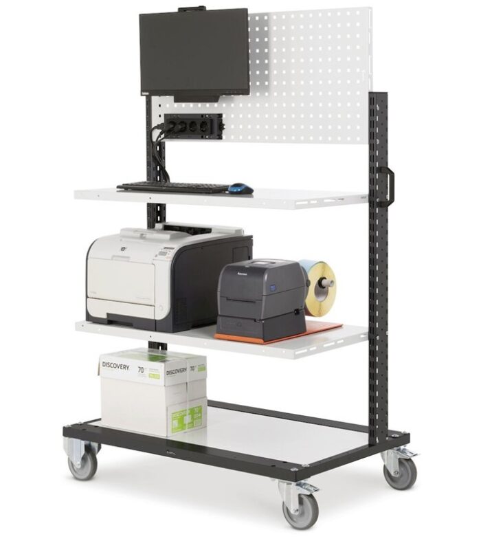 Carrello con Ruote e 2 Piani + Parete - immagine 2