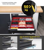 Banco da Lavoro Master Br con Piano in Multiplex con 4 Cassetti L=2000mm - immagine 5