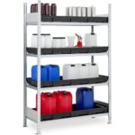 Scaffalatura con Vasche di Raccolta L=1300mm P=500mm - immagine 2