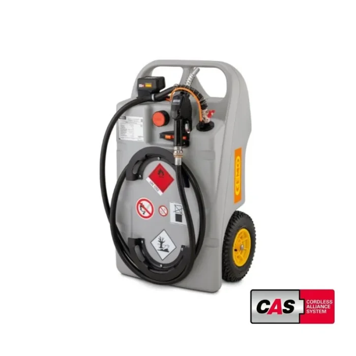 Trolley da Rifornimento Gasolio CEMO 60 L con Batteria 2Ah - immagine 1