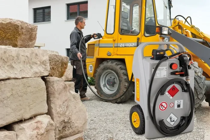 Trolley da Rifornimento Gasolio CEMO 100 L con Batteria 4Ah - immagine 5