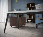 Tavolo Singolo Rhea in Cristallo 160x80 cm - immagine 3