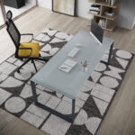 Scrivania Direzionale in Cristallo StratosPlus 200x90 cm - immagine 4