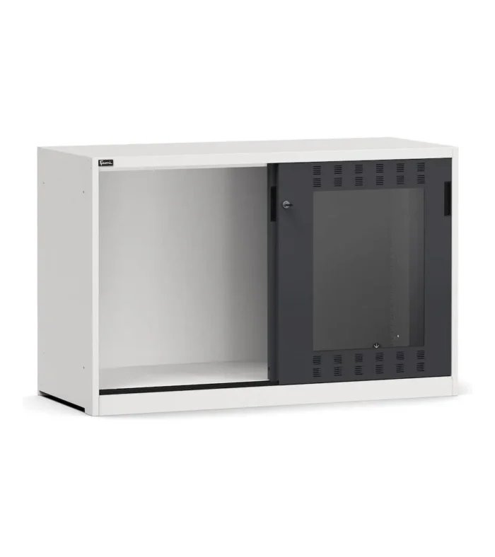 Armadio Officina Perfom Vuoto con Porte Scorrevoli in Policarbonato, H=915 L=1428 P=600 mm - immagine 1