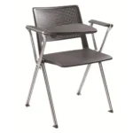 Sedia Fissa Free con Braccioli e Scrittoio