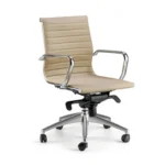 Poltrona Direzionale Karma Schienale Basso con Braccioli ed Oscillante