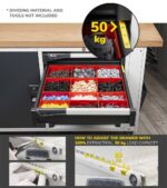 Banco da Lavoro con Piano in Multiplex - 9 Cassetti L=1500 mm - immagine 7