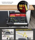 Banco da Lavoro con Piano in Multiplex - 9 Cassetti L=1500 mm - immagine 5