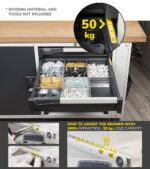 Banco da Lavoro con Piano in Multiplex - 9 Cassetti L=1500 mm - immagine 4