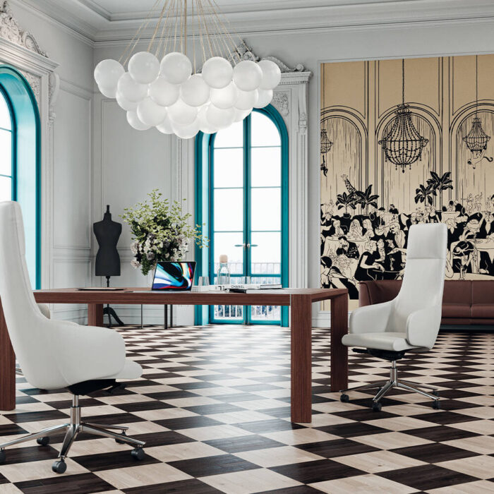 Poltrona Direzionale Naxos con Braccioli Fissi - immagine 5