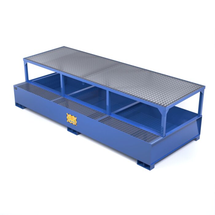 Vasca di Raccolta per 3 Cisterne da 1000L con Rialzo - immagine 1