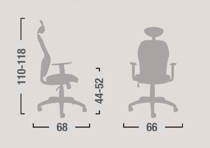 Poltrona Vegas con Poggiatesta e Braccioli Regolabili - immagine 2