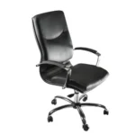 Poltrona Zeta Direzionale in Ecopelle con Braccioli