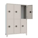 Armadio Spogliatoio 6 Posti Sovrapposti L=1200 P=500 mm