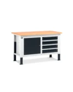 Banco da Lavoro Work Up, 1 Vano + 4 cassetti, con Piano Multiplex L=1500mm