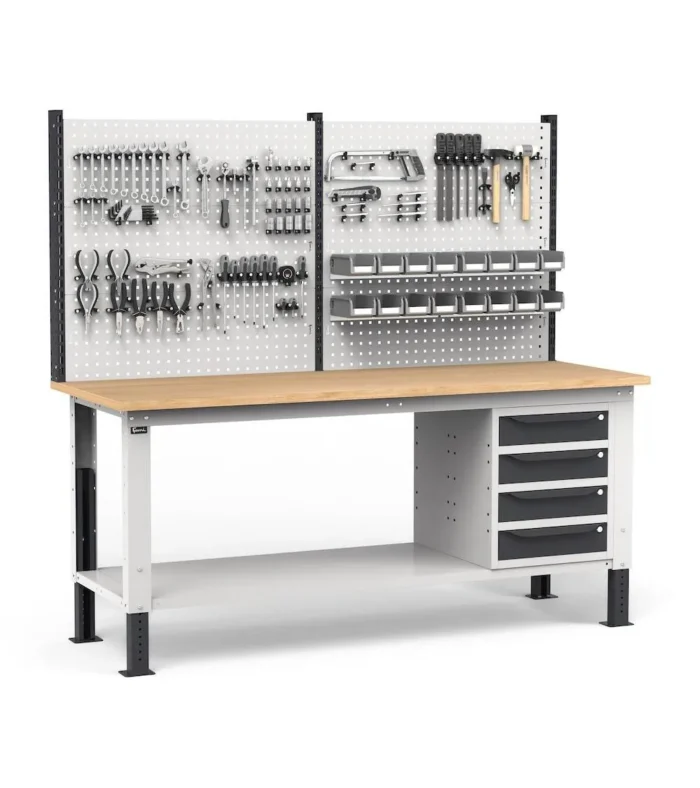 Banco Work UP con Piano in Multiplex L=2000 mm - immagine 1