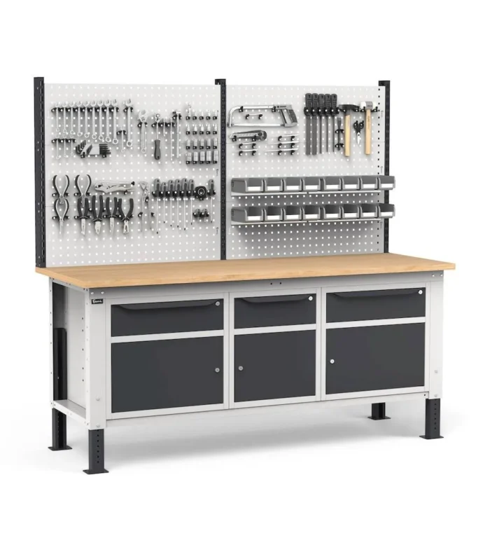 Banco Work UP con Piano in Multiplex L=2000 mm - immagine 1