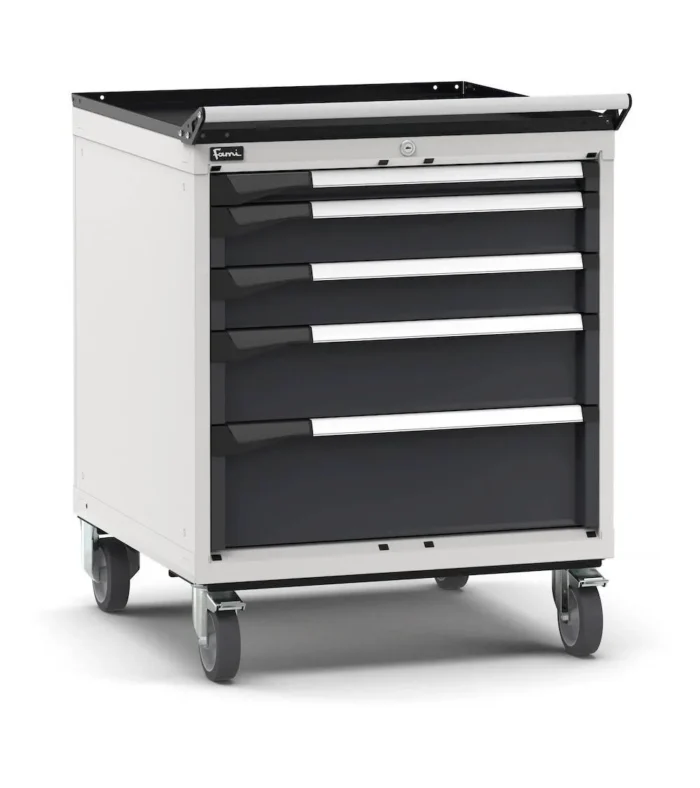 Armadio a Cassetti Master Key Comfort C0 con Ruote EH=36X36 con 5 Cassetti - immagine 1