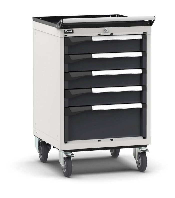 Armadio a Cassetti Master Key Comfort C0 con Ruote EH=27X27 e 5 Cassetti - immagine 1