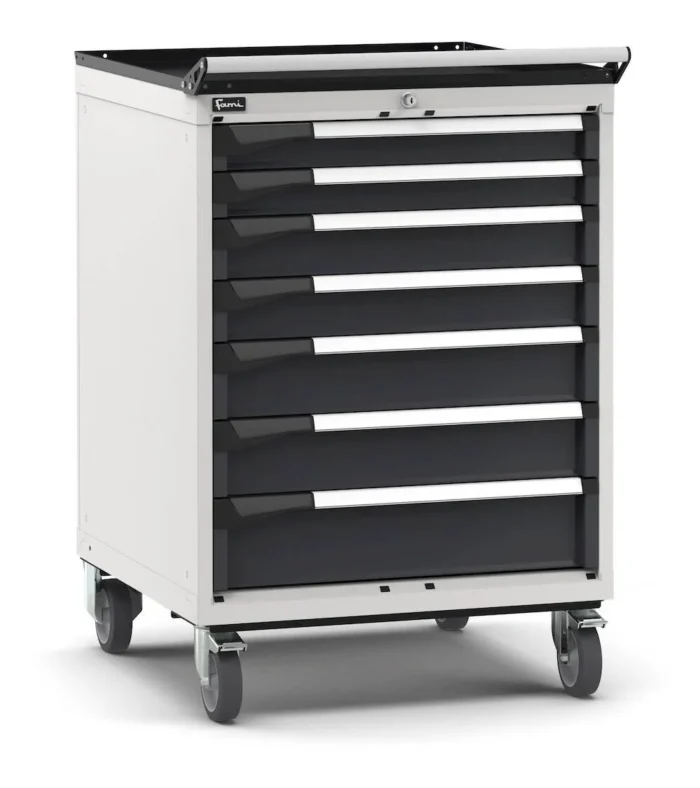 Armadio a Cassetti Master Key Comfort C0 con Ruote EH=36X36 con 7 Cassetti - immagine 1