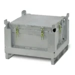 Contenitore in Acciaio per la Raccolta di Batterie al Litio dim. 715x715 mm