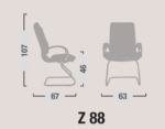 Poltrona Zeta Attesa Fissa con Braccioli - immagine 2
