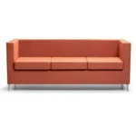 Divano Attesa 3 Posti Relax con Braccioli Alti