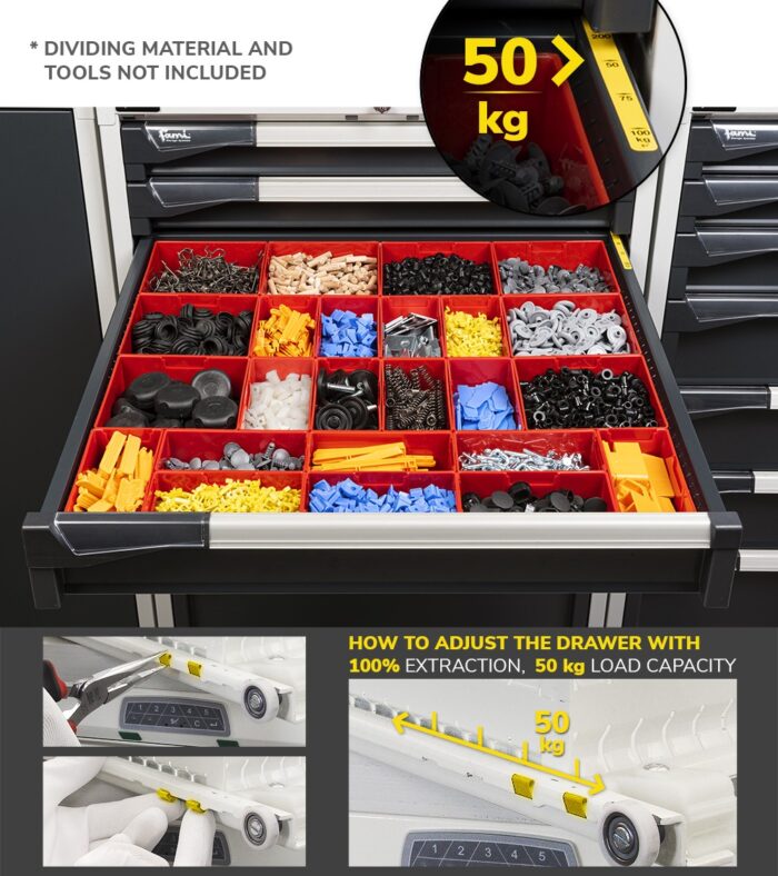 Armadio a Cassetti Master Key Comfort C0-EH=45X36 con 7 Cassetti - immagine 4