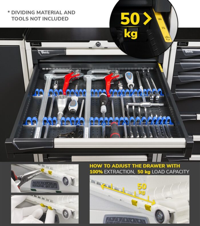 Armadio a Cassetti Master Key Comfort C0-EH=45X36 con 7 Cassetti - immagine 9