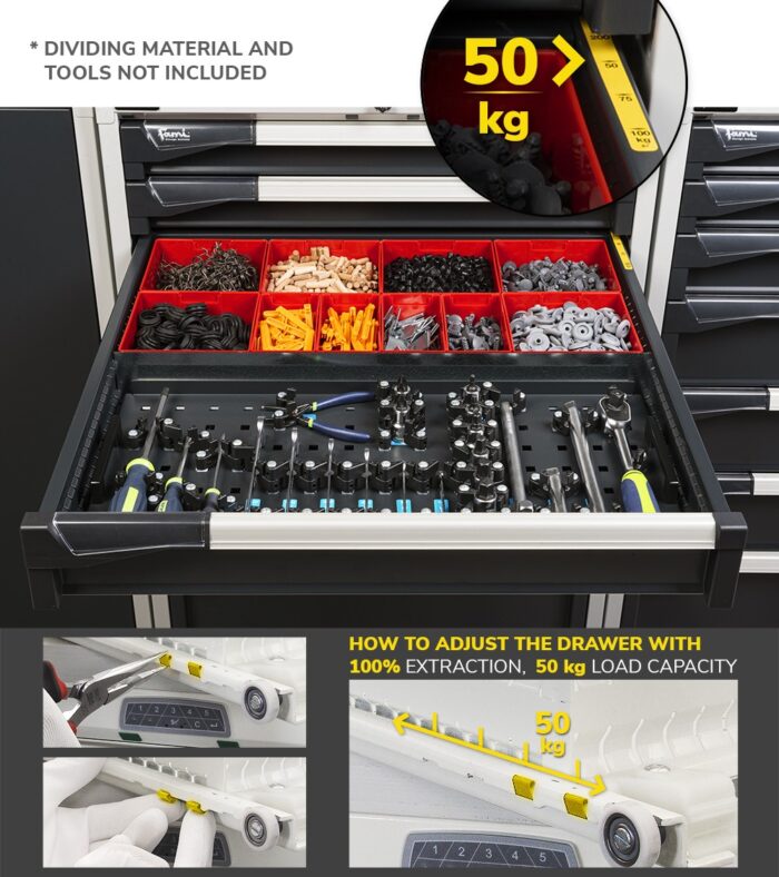 Armadio a Cassetti Master Key Comfort C0-EH=45X36 con 7 Cassetti - immagine 8