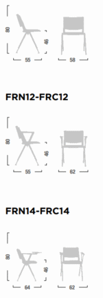 Sedia Fissa Free Senza Braccioli - immagine 2