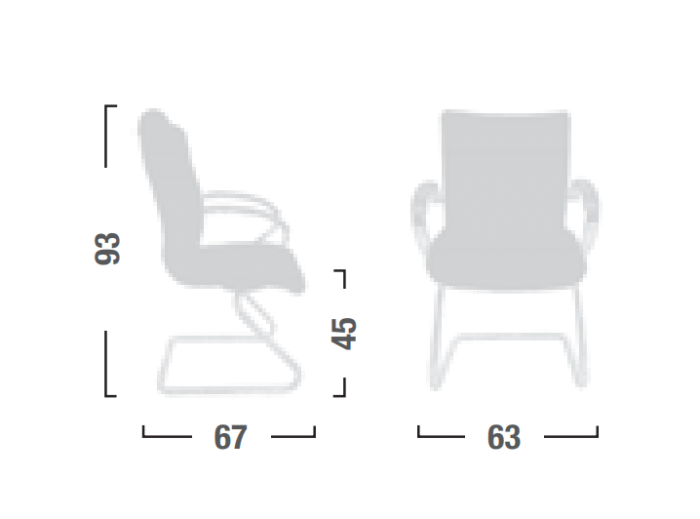 Poltrona Direzionale Apollo Fissa con Braccioli - immagine 2