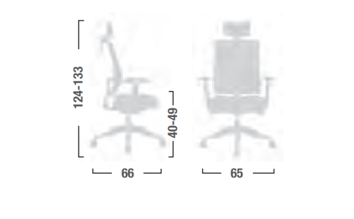 Poltrona Operativa Living con Braccioli Regolabili e Poggiatesta - immagine 3