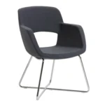 Poltrona Attesa Look con Seduta e Schienale in Tessuto