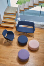 Poltrona Attesa Look con Seduta e Schienale in Tessuto - immagine 4