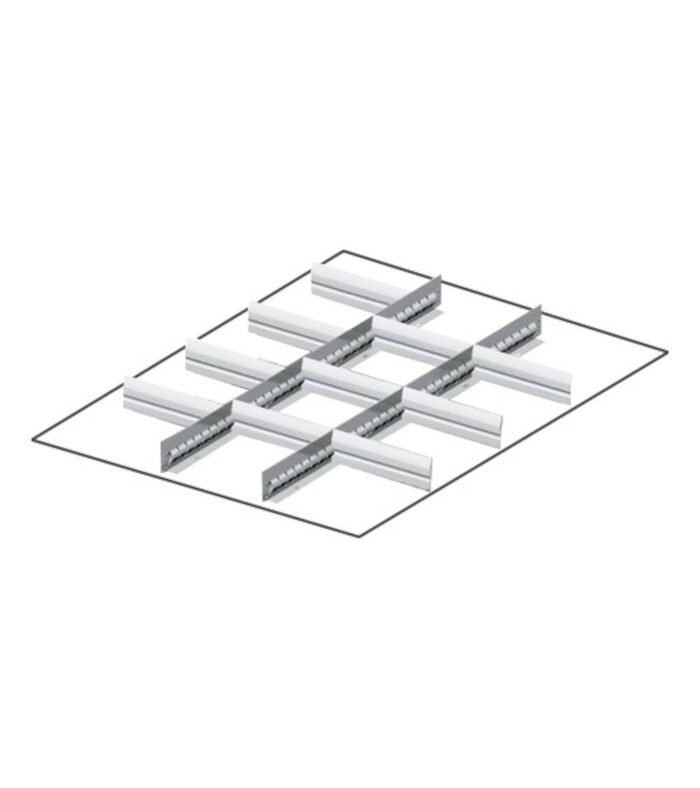 Set 3 Divisori Longitudinali, 8 Divisori Trasversali per Cassetti con H 150/175 mm, 27x36 EH - immagine 1