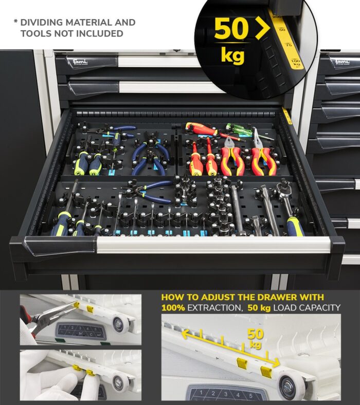 Armadio a Cassetti Master Key Comfort C0-EH=45X36 con 7 Cassetti - immagine 6